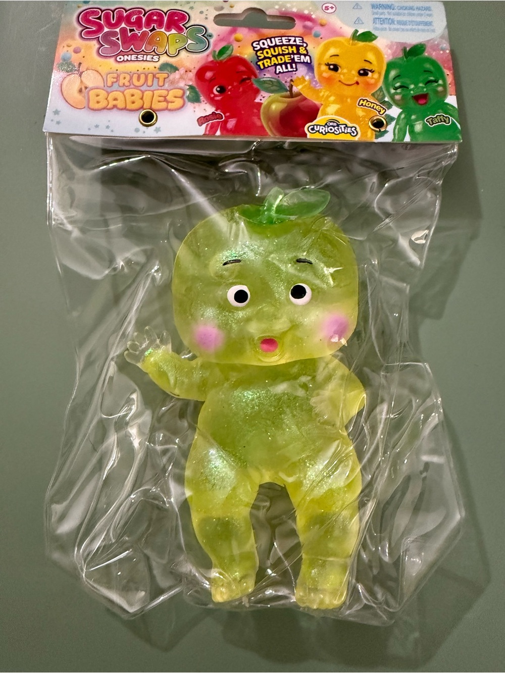 Sugar Swaps Fruit Babies Green Apple Squeeze Toy